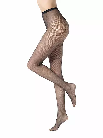 OROBLU | Collant a rete MIDNIGHT TRICOT nero |